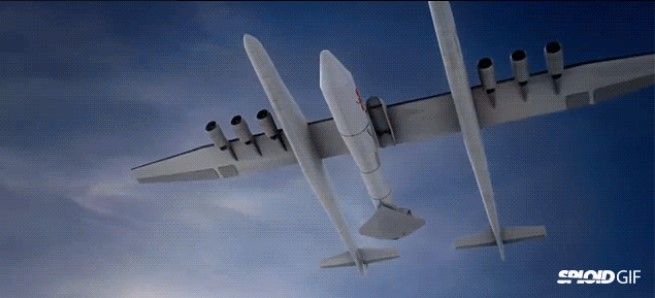 Primeras imágenes del avión más grande del mundo