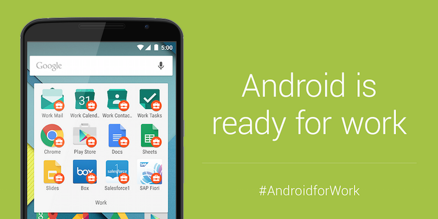 Google lanza plataforma “Android for Work” Google lanza plataforma “Android for Work”