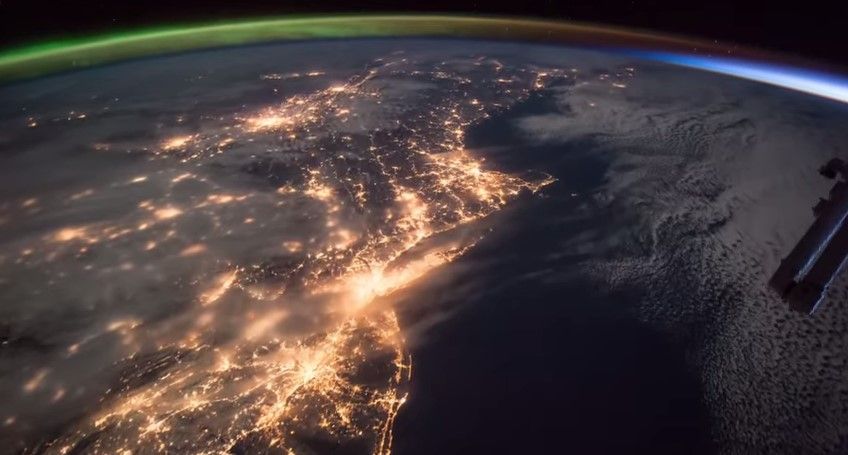 La Aurora Boreal vista desde el espacio La Aurora Boreal vista desde el espacio