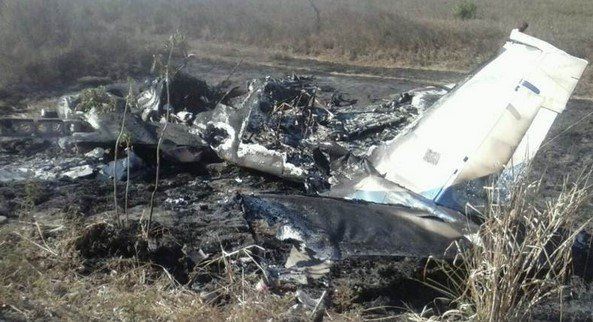 Encuentran avioneta calcinada en Chiapas