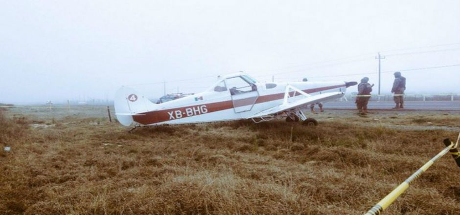 Avioneta aterriza de emergencia en Saltillo
