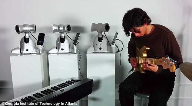 Crean banda jazz hecha con robots