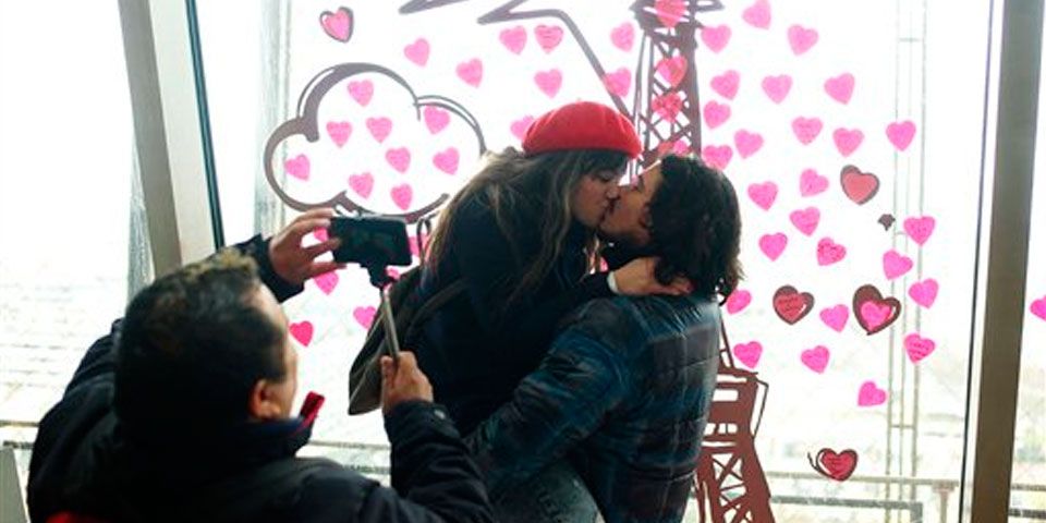 San Valentín en la Torre Eiffel San Valentín en la Torre Eiffel