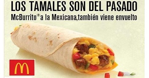 McDonald’s dice que los tamales “son cosa del pasado”