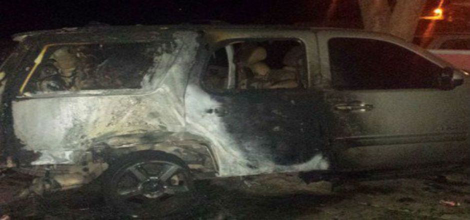 Incendian camioneta de precandidata del PVEM Incendian camioneta de precandidata del PVEM