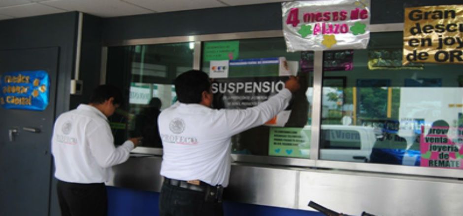 PROFECO sanciona a mil 600 casas de empeño