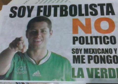 ‘Chicharito’ niega autorización de imagen en volantes de Cuernavaca