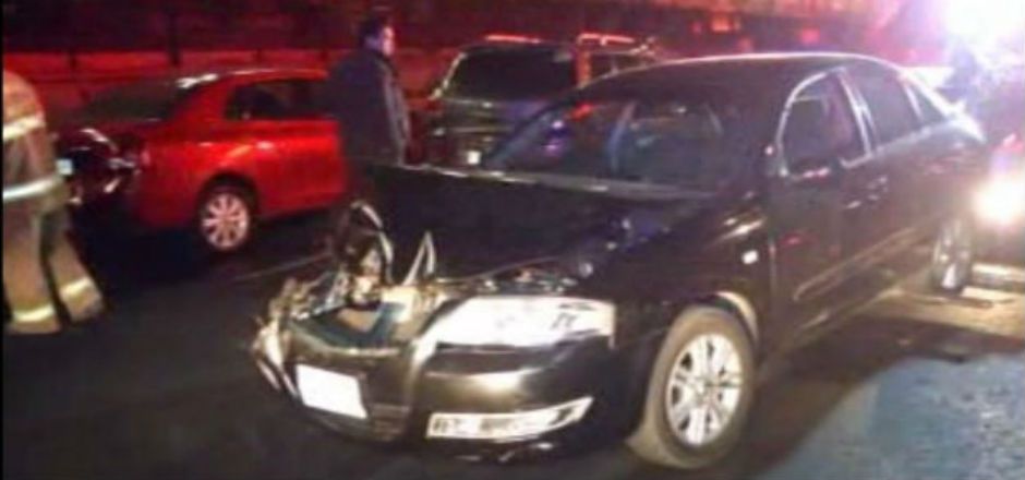 Dos lesionados por choque en Tlalpan Dos lesionados por choque en Tlalpan