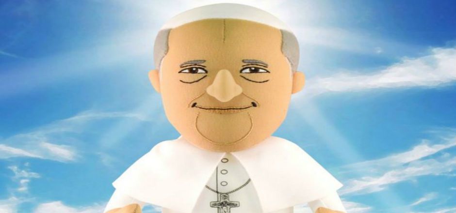 El papa Francisco ya es figura de felpa