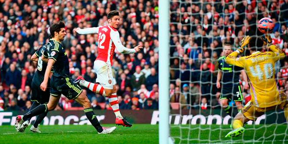 Giroud clasifica al Arsenal en FA Cup