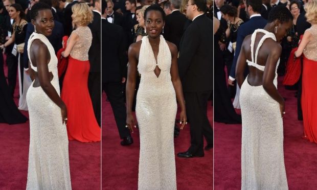 Roban vestido de perlas de Lupita Nyong’o