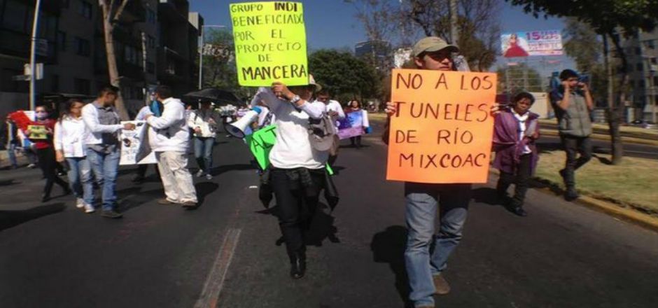 Vecinos se oponen a túnel Mixcoac-Insurgentes