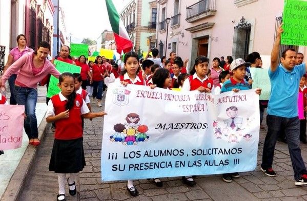 Más de un millón de niños oaxaqueños sin clases