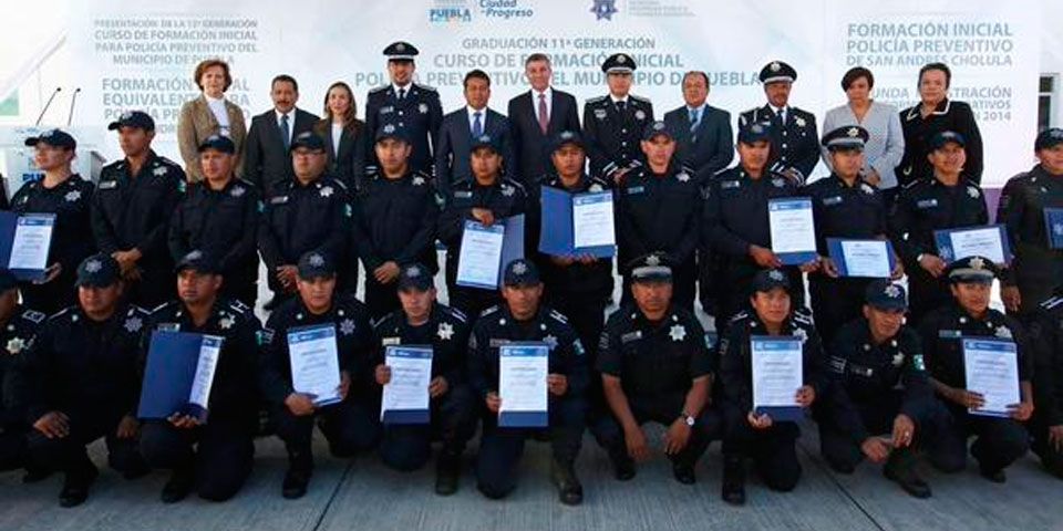 Integran 116 nuevos elementos a la Policía Municipal de Puebla