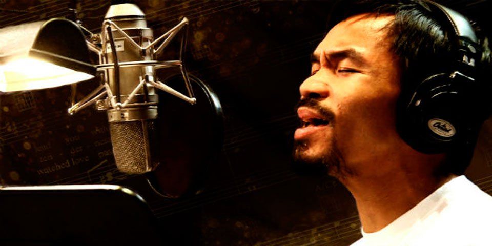 Pacquiao graba canción para combate con Mayweather