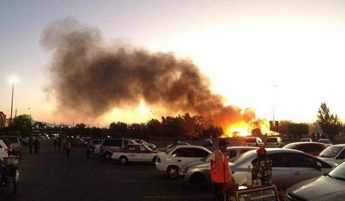 Se incendia panteón al sur del DF