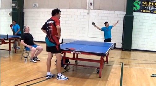 El mejor tiro en el ping pong El mejor tiro en el ping pong