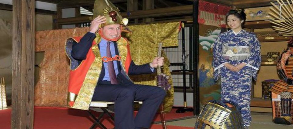 Príncipe William se viste de samurái