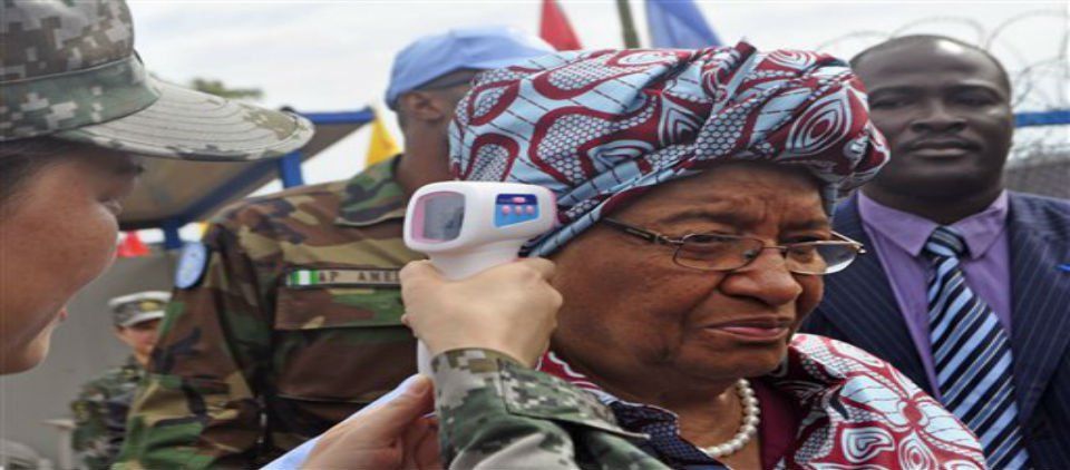 Presidenta de Liberia promete cero casos de ébola Presidenta de Liberia promete cero casos de ébola