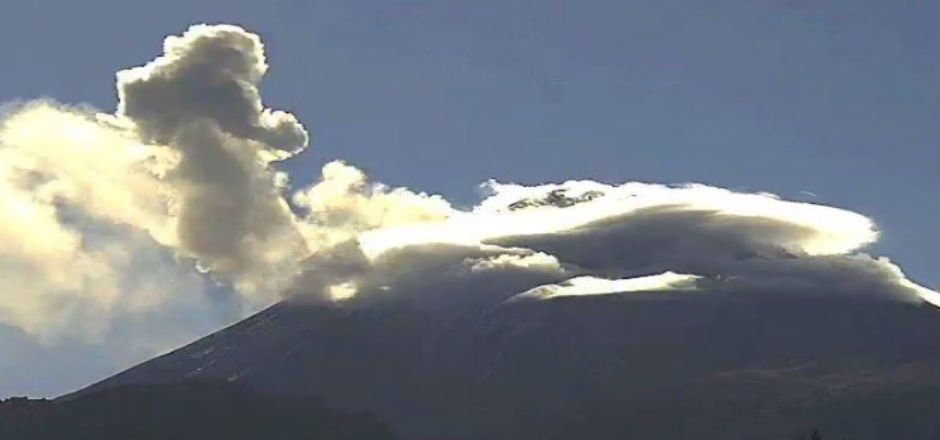 Explosión del volcán Popocatépetl