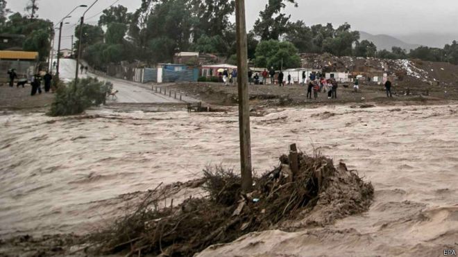 Lluvias en Chile dejan cuatro muertos y 22 desaparecidos