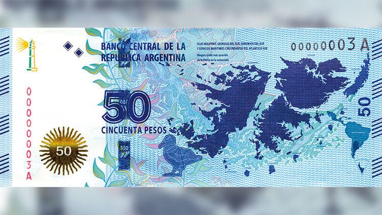 Un billete enfrenta a Reino Unido y Argentina Un billete enfrenta a Reino Unido y Argentina