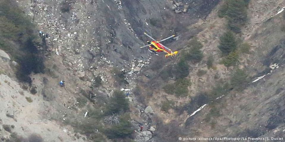 Extraen audio de caja negra de avión de Germanwings