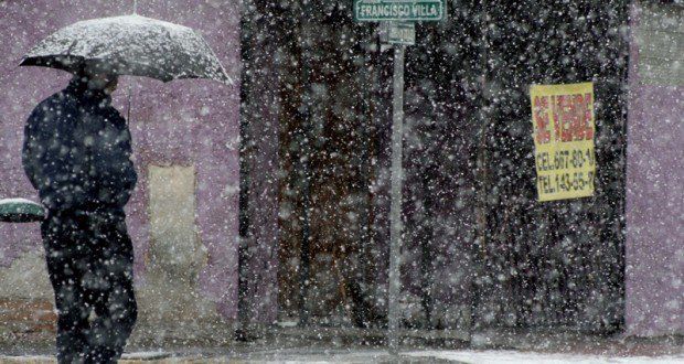Prevén caída de aguanieve en parte del país