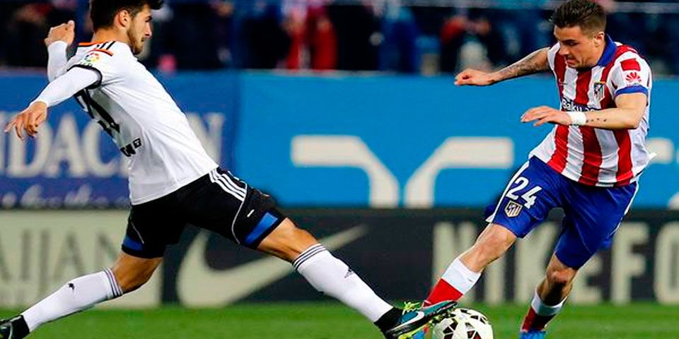Atleti y Valencia empatan a uno