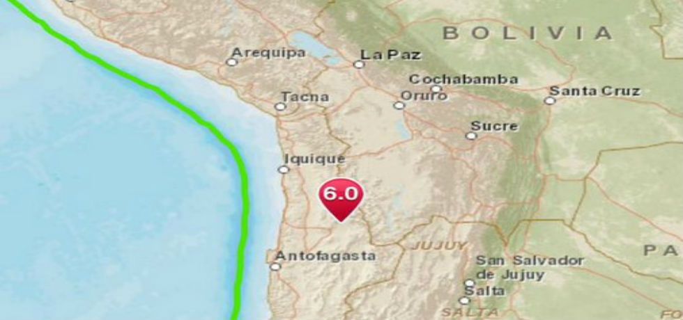 Sismo de 6.0 grados en Chile Sismo de 6.0 grados en Chile