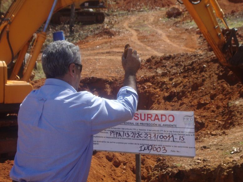 PROFEPA clausura predio que extraía hierro ilegalmente