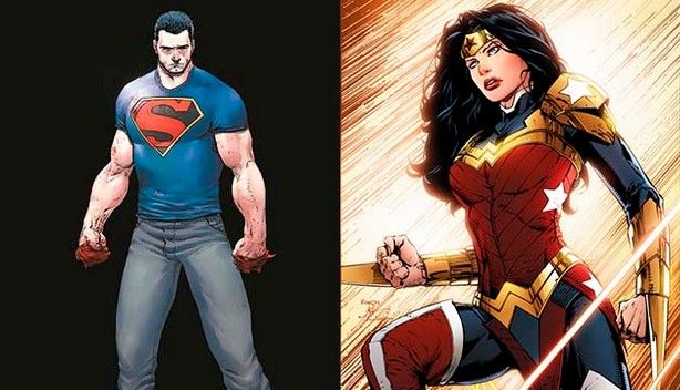Superman y la Mujer Maravilla cambian de look Superman y la Mujer Maravilla cambian de look