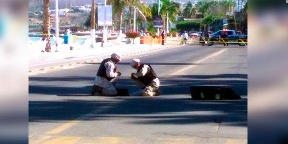 Militares desactivan dos granadas en La Paz