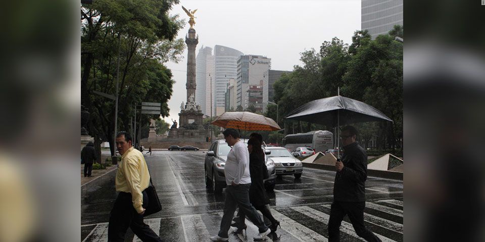 Continuarán las lluvias en el Valle de México