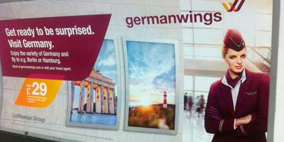 Retiran publicidad de Germanwings en Metro de Londres