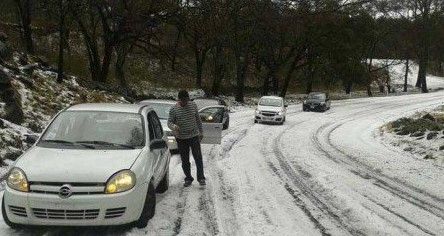 Granizo afecta Morelia y carreteras de Michoacán