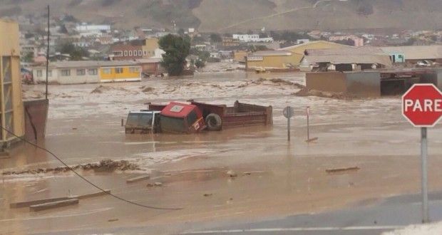 Bachelet visita zona dañada por lluvias