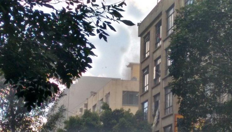 Incendio en el Centro Histórico