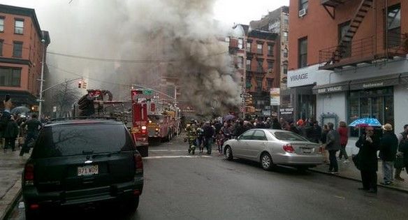 Explosión e incendios en edificios de Manhattan