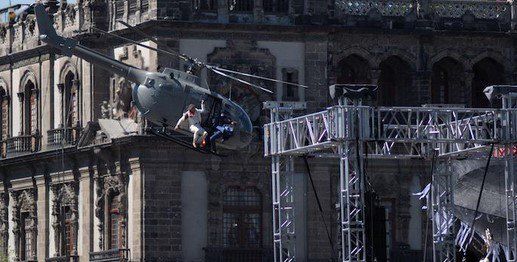 Filman Spectre sobre el Zócalo