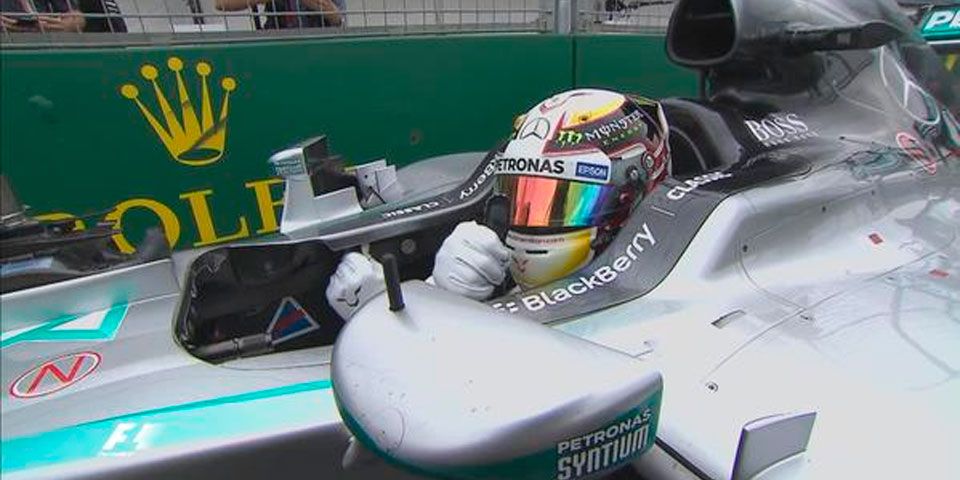Hamilton logra primera pole del año Hamilton logra primera pole del año