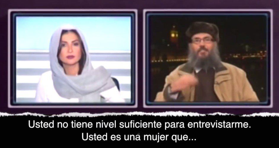 Clérigo musulmán denigra a una mujer en vivo