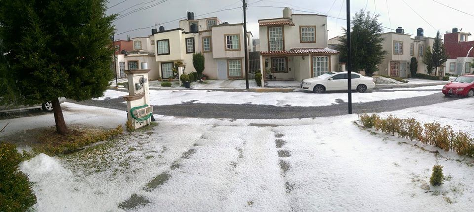 Imágenes de la granizada en Pachuca Imágenes de la granizada en Pachuca