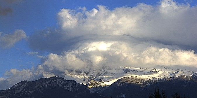 Imágenes del Popocatépetl nevado