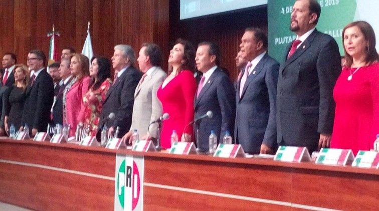 Toman protesta candidatos del PRI