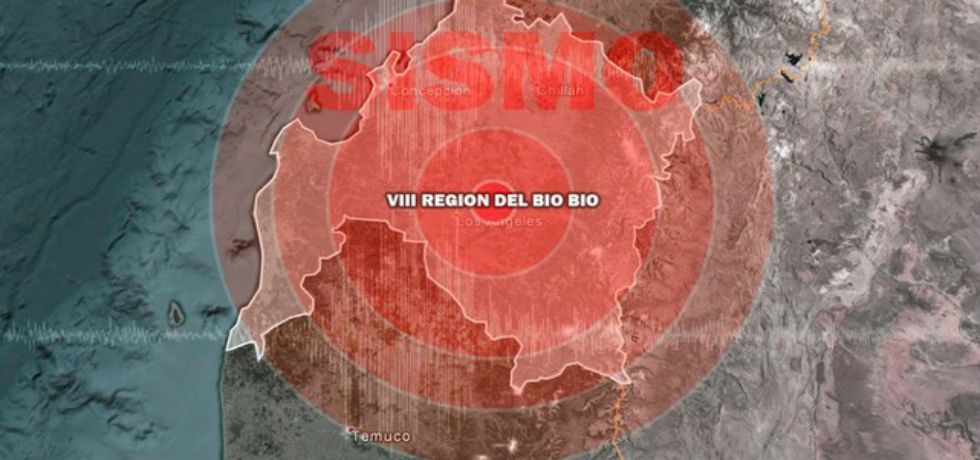 Sismo de 6.3 grados al sur de Chile
