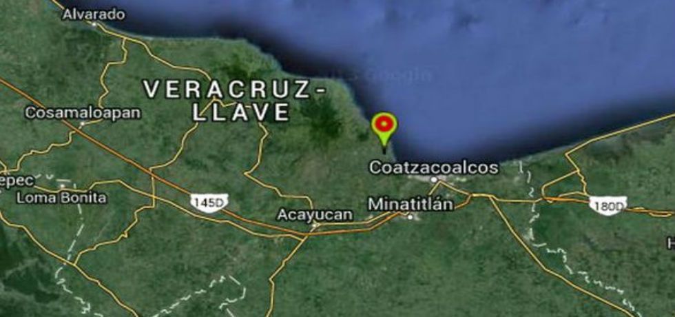 Sismo de 4.4 grados al norte de Veracruz