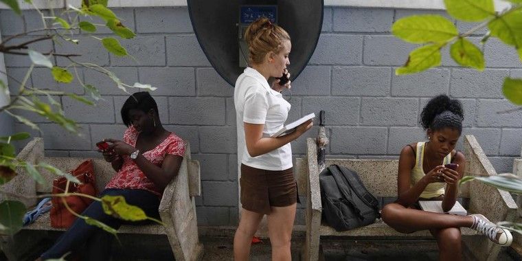 El primer punto de Wifi en Cuba