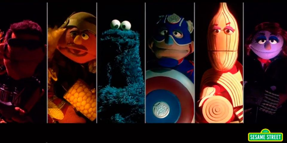 Plaza Sésamo parodia a los Avengers