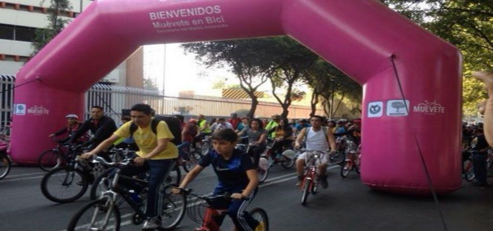 Imágenes del Día de la Bicicleta en el DF